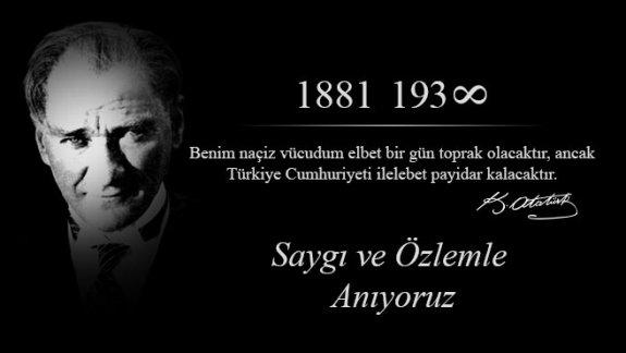 Atatürk Aramızdan Ayrılışının 79. Yılında Gelibolu´ da Törenlerle Anıldı.